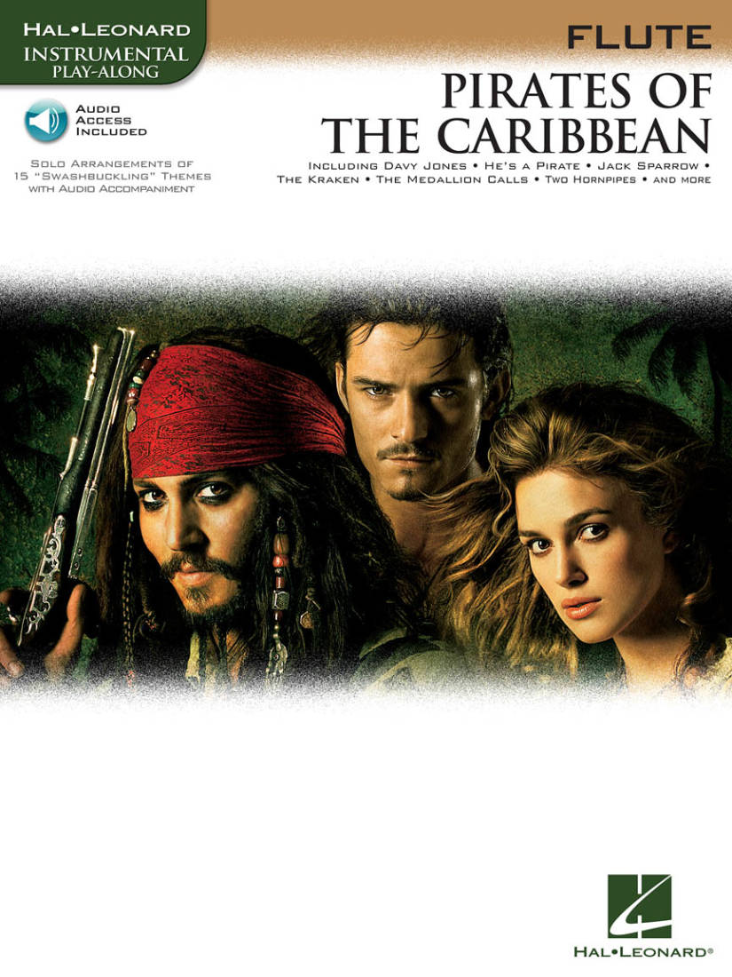 Pirates of the Caribbean: Instrumental Play-Along - Badelt - Flute - Book/Audio Online