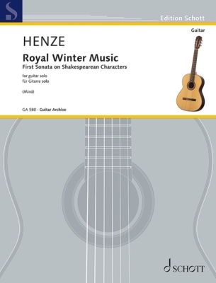 Schott - Royal Winter Music: First Sonata on Shakespearean Characters - Henze/Mina - Classical Guitar - Book