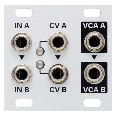 Dual VCA 1U Stereo Linear Voltage Controlled Amplifier