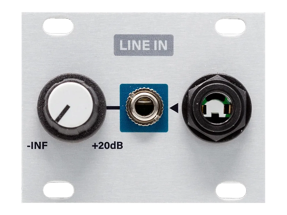 Line In 1U Balanced Line Level Input to Eurorack Level Shifter