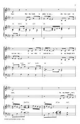 In My Daughter\'s Eyes - McBride/Slater/Lojeski - Choral Octavo - SSA Accomapnied