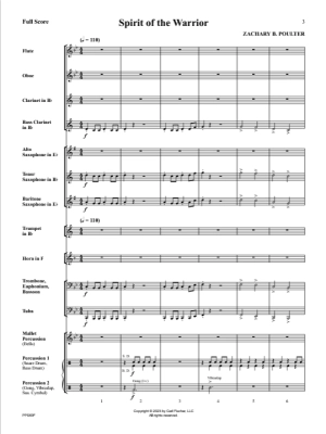 Spirit of the Warrior - Poulter - Concert Band - Gr. 0.5