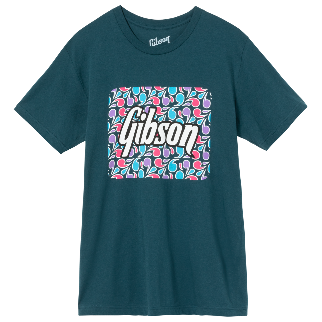 Floral Block Logo Teal Tee - Small