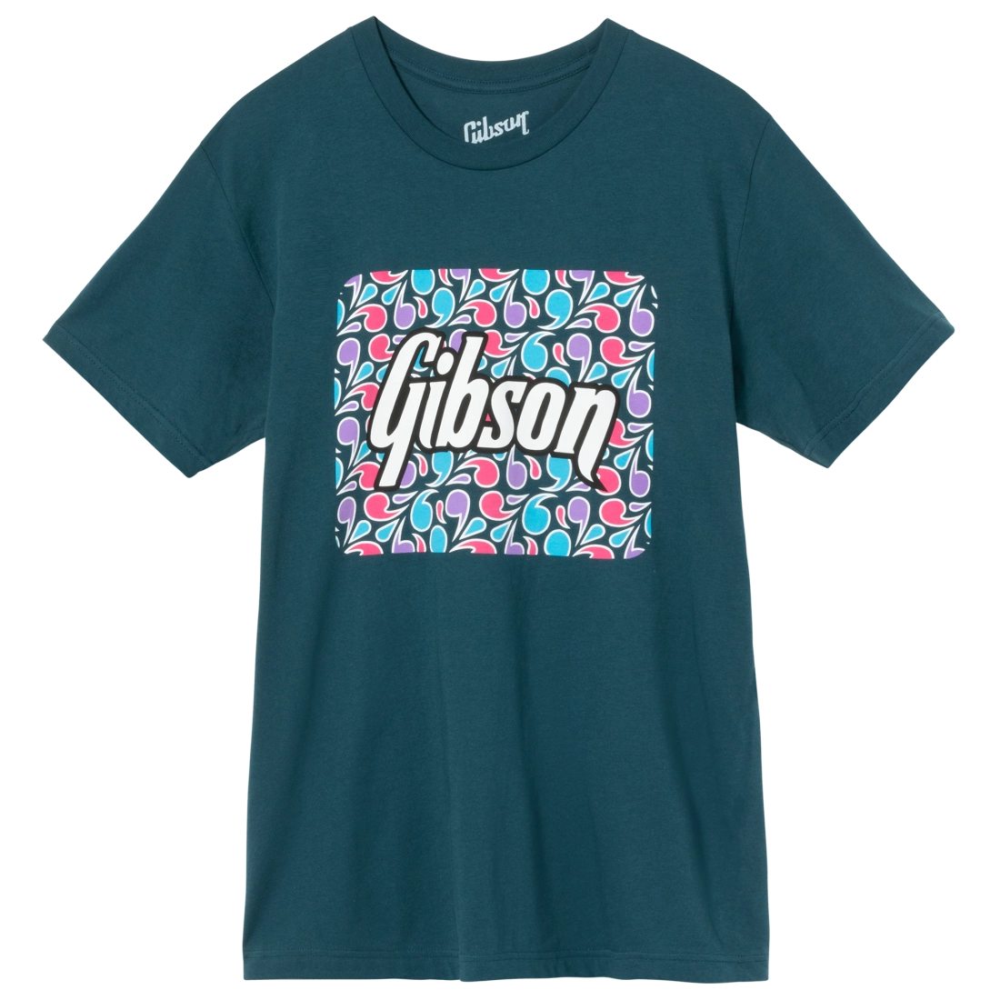 Floral Block Logo Teal Tee - XXXL