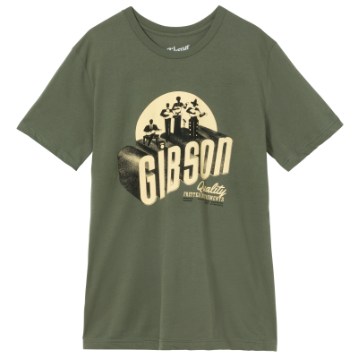 Gibson - The Band Army Green Tee - Large