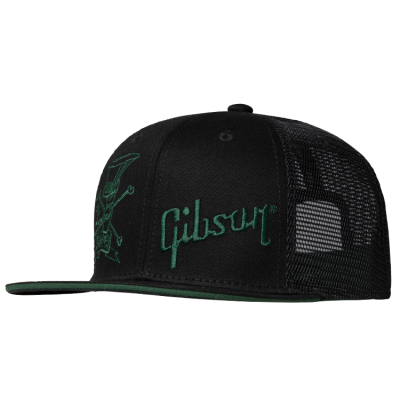 Gibson - Slash Skully Trucker Hat - Black/Green