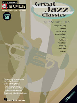 Hal Leonard - Great Jazz Classics: Jazz Play-Along Volume 50 - Book/CD