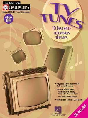 TV Tunes: Jazz Play-Along Volume 64 - Book/CD