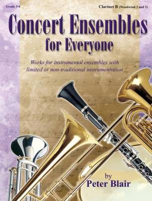 Heritage Music Press - Concert Ensembles for Everyone - Clarinet B (WW 2 and 3)