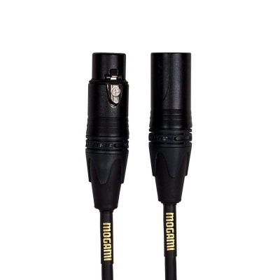 Gold Studio XLRM to XLRF Microphone Cable - 1 Foot
