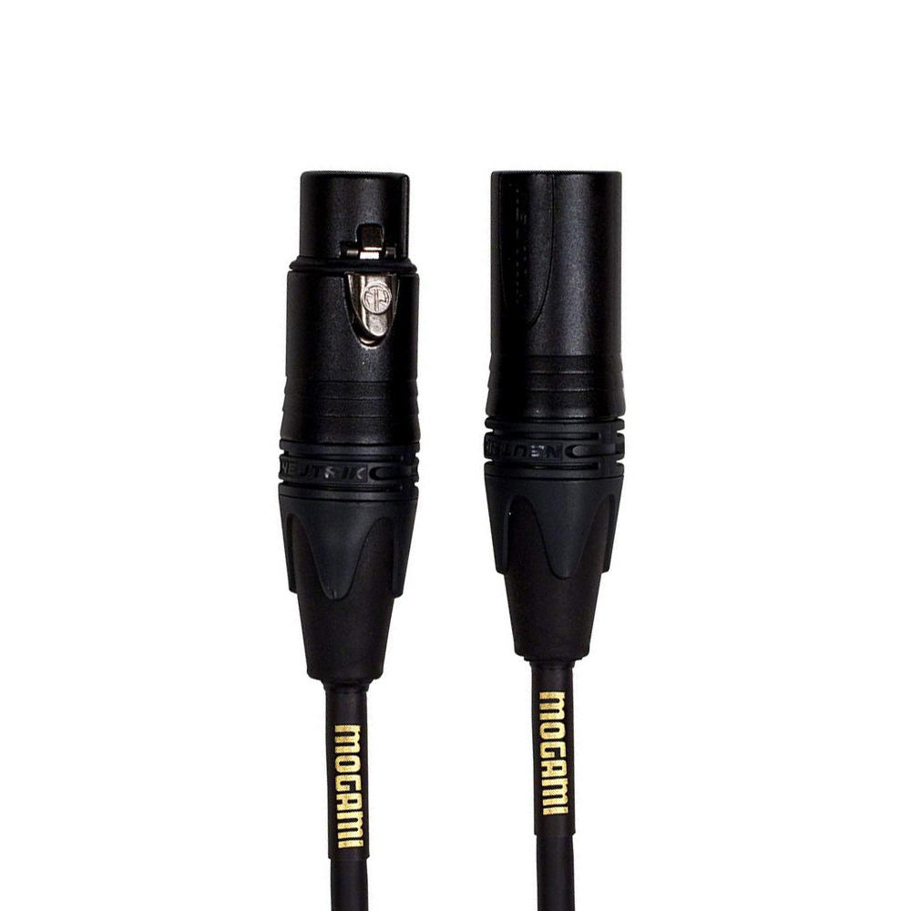 Gold Studio XLRM to XLRF Microphone Cable - 2 Foot