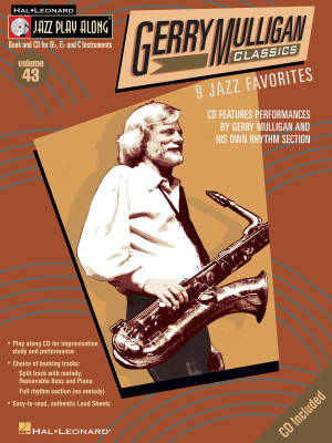 Hal Leonard - Gerry Mulligan Classics: Jazz Play-Along Volume 43 - Book/CD