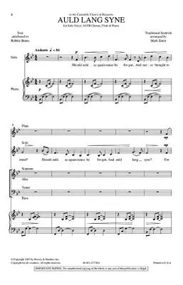 Auld Lang Syne - Scottish-Sirett - SATB