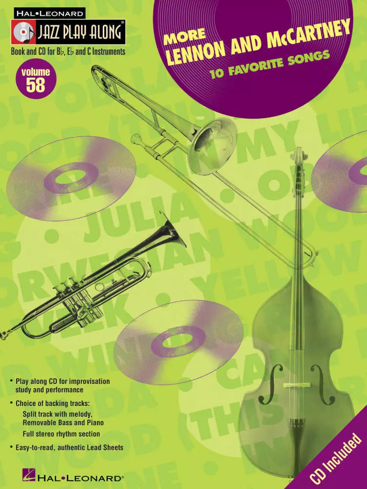 More Lennon and McCartney: Jazz Play-Along Volume 58 - Book/CD