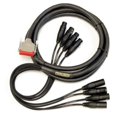 Mogami - Gold AES DB25 to XLRM/XLRF Cable - 5 Foot