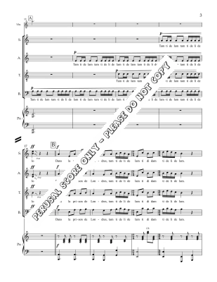 Dans la Prison de Londres - Begin - SATB