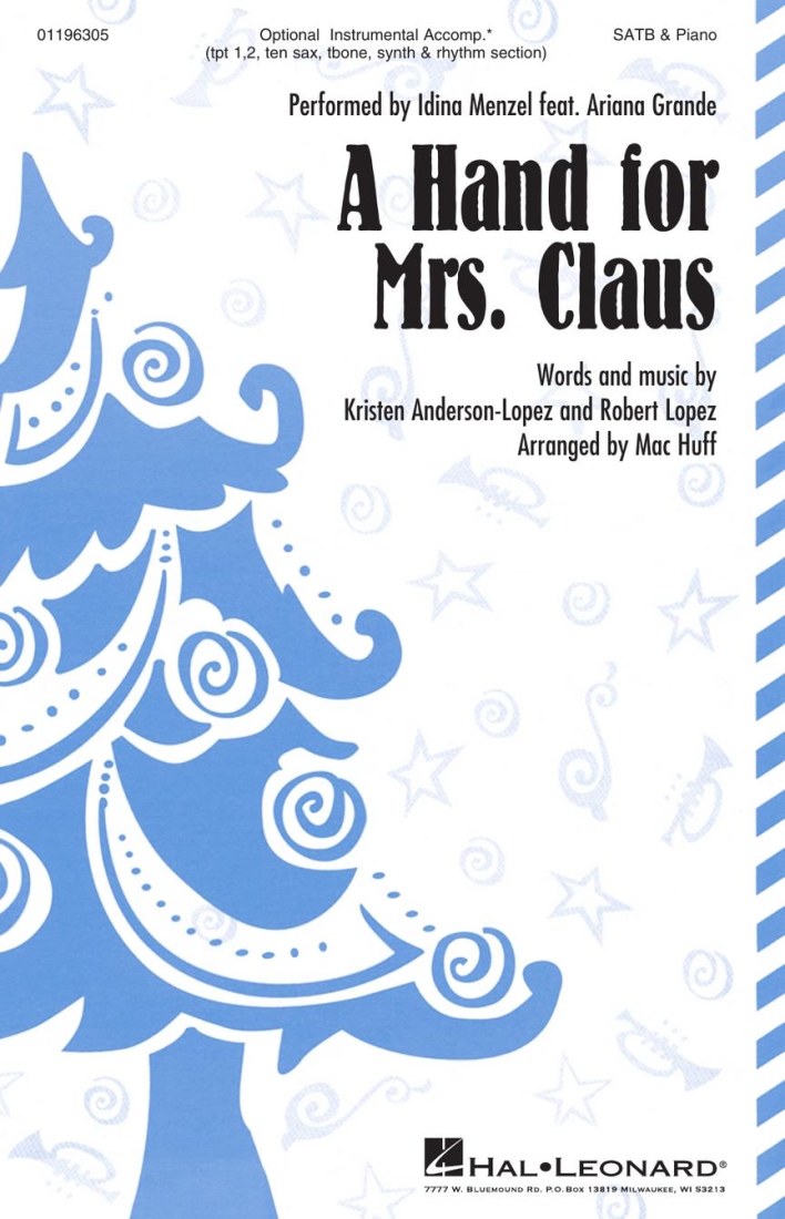 A Hand for Mrs Claus - Lopez /Anderson-Lopez /Huff - SATB