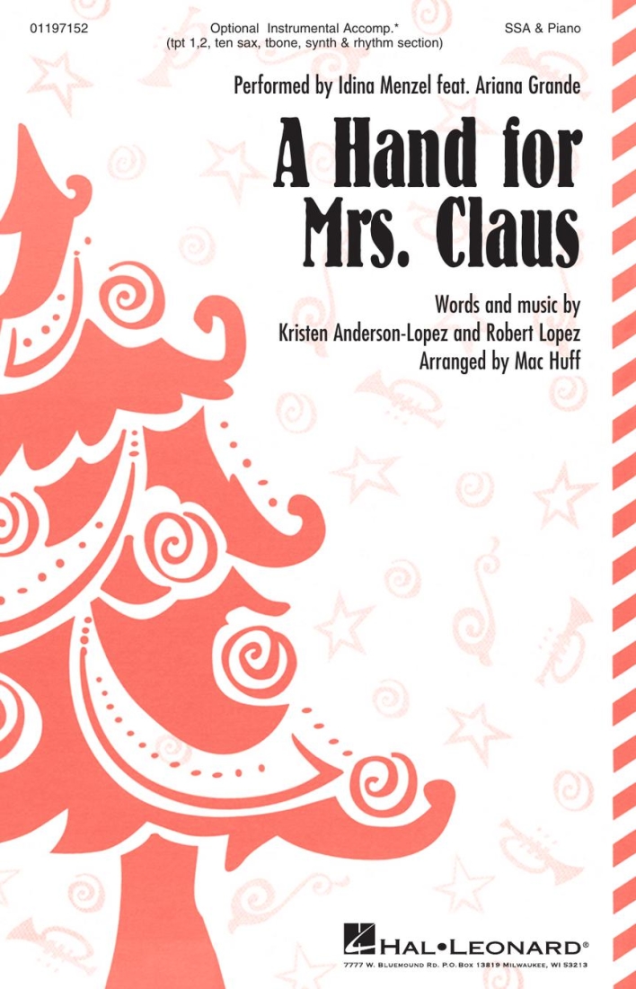 A Hand for Mrs Claus - Lopez /Anderson-Lopez /Huff - SSA