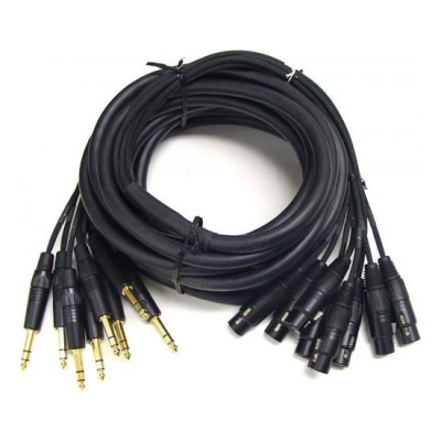 Mogami - Gold 8-Channel TRS to XLRF Cable - 10 Foot