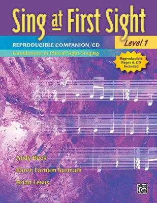 Alfred Publishing - Sing at First Sight, Level 1 - Beck/Surmani/Lewis - Choral Voices - Reproducible Companion Book/CD