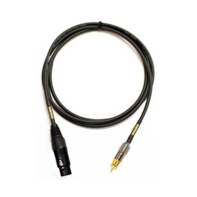 Gold XLRF to RCA Cable - 6 Foot