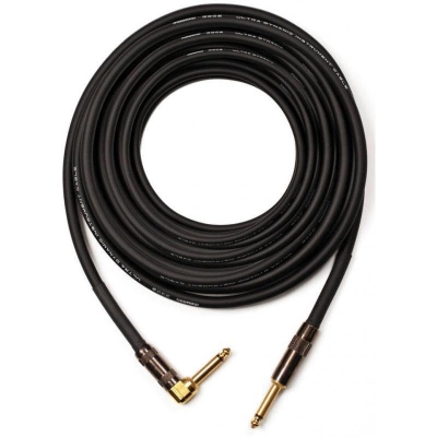Platinum Instrument Cable Right Angle to Straight - 12 Foot