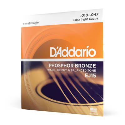 DAddario - EJ15 - Phosphor Bronze Extra Light 10-47