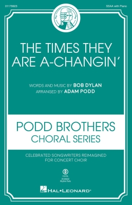 Hal Leonard - Times They Are A-Changin Dylan, Podd SSAA
