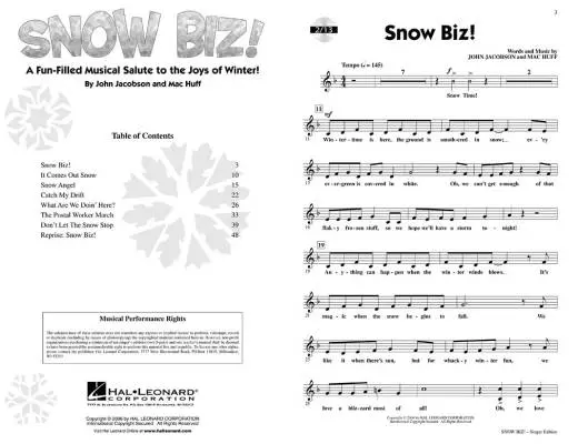 Snow Biz! (Musical) - Jacobson/Huff - ShowTrax CD