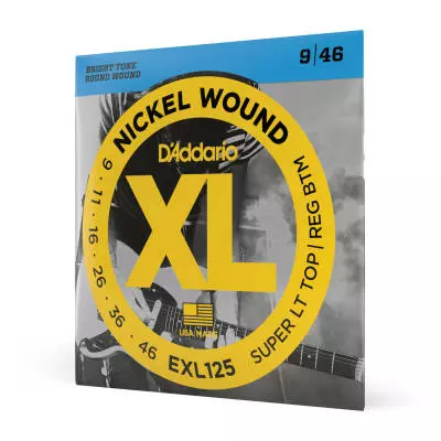 DAddario - EXL125 - Nickel Wound SUPER L-TOP R-BTM 09-46