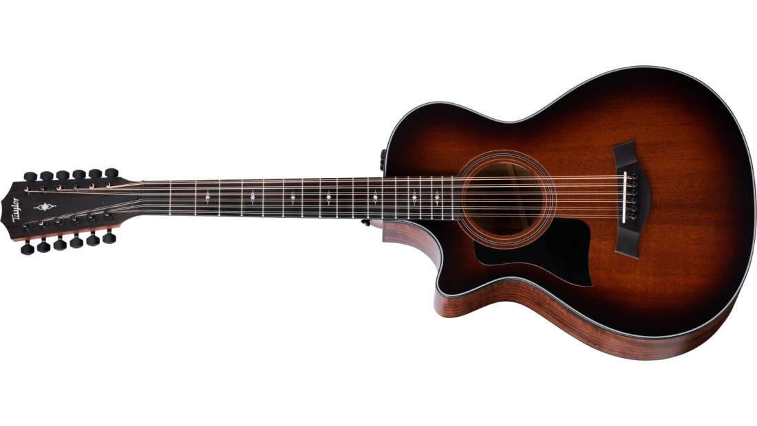 362ce 12-String Mahogany Acoustic Electric Guitar, Left-Handed with Case - Shaded Edgeburst