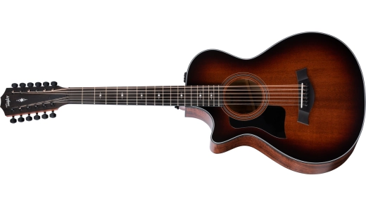362ce 12-String Mahogany Acoustic Electric Guitar, Left-Handed with Case - Shaded Edgeburst