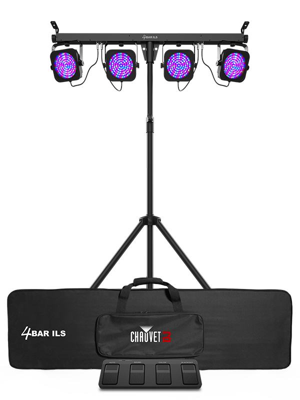 4Bar ILS LED Wash Lighting Solution with Footswitch