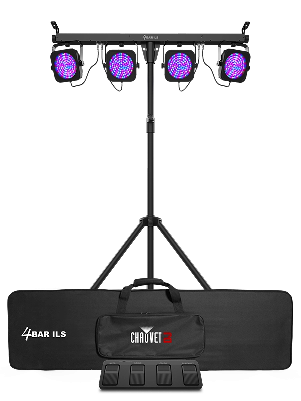 4Bar ILS LED Wash Lighting Solution with Footswitch