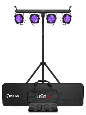 4Bar ILS LED Wash Lighting Solution with Footswitch