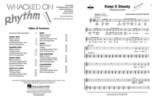Whacked on Rhythm - Anderson/Steelman - Vocal/Boomwhackers - Book/CD