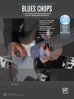 Alfred Publishing - The Serious Guitarist: Blues Chops - Brown - Guitar TAB - Book/CD