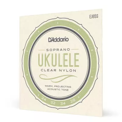 DAddario - EJ65S - Pro-Arte Clear Nylon Ukulele Strings, Soprano