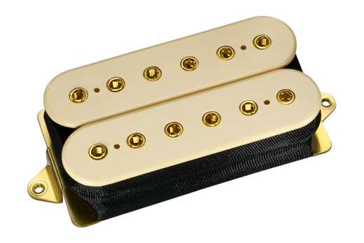 D Activator F-Spaced Neck Pickup - Cream with Gold Poles