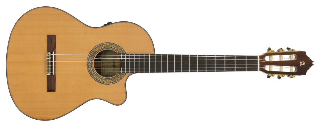 9 P CW E8 Concert Classical/Electric Guitar with Hardshell Case