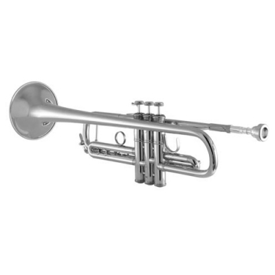 170S43GYR Professional Trumpet with .459\'\' Bore - Silver Plated