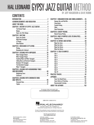 Hal Leonard Gypsy Jazz Guitar Method - Magidson/Rubin - Guitar TAB - Book/Media Online