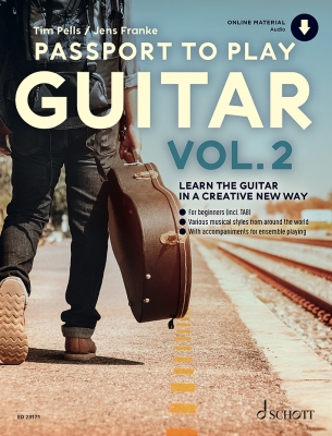 Schott - Passport to Play Guitar, Volume 2 - Franke/Pells - Guitar TAB - Book/Audio Online