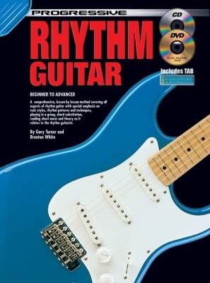 Koala Music Publications - Progressive Rhythm Guitar: Teach Yourself How To Play Guitar Turner, White Guitare (tablatures) Livre avec CD et DVD
