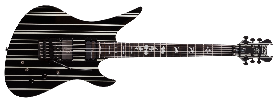 Synyster Gates Custom-S Electric Guitar - Black and Silver