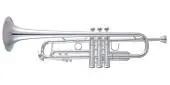 180S37R Professional Trumpet with .459\'\' Bore, Reverse Leadpipe - Silver-Plated