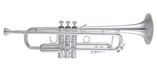Bach - 180S37R Professional Trumpet with .459 Bore, Reverse Leadpipe - Silver-Plated