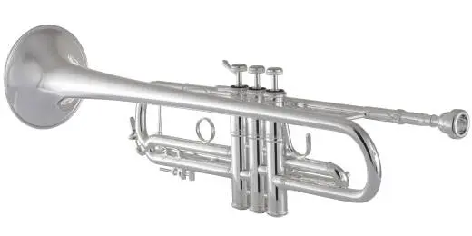 180S37R Professional Trumpet with .459\'\' Bore, Reverse Leadpipe - Silver-Plated