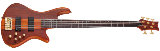 Schecter - Stiletto Studio 5-String Bass - Honey Satin