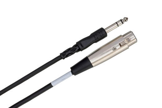 Unbalanced Interconnect Cable, XLR3F to 1/4 inch TS, 5 ft